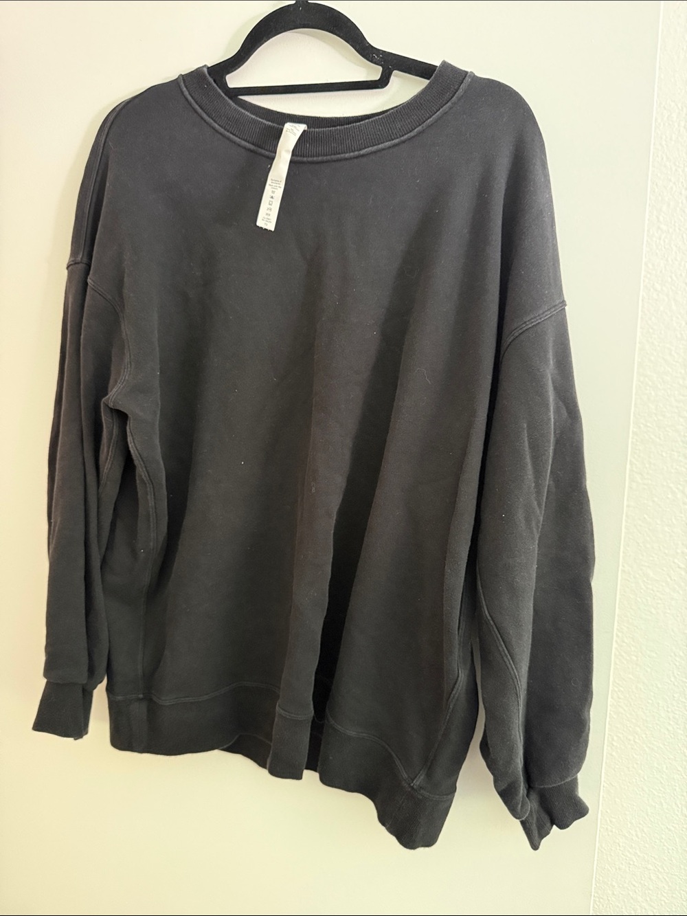 lululemon athletica Black Crewneck Sweatshirt